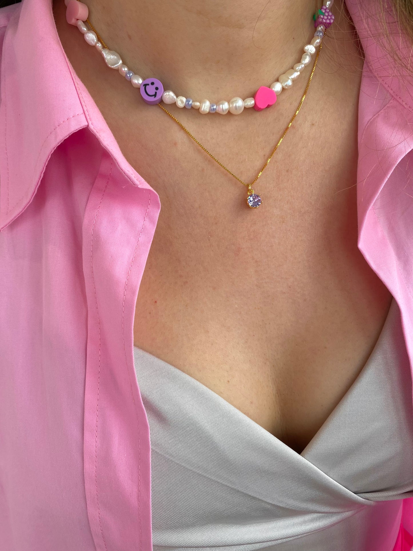 Violet fever necklace