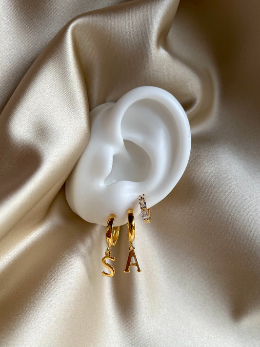 Letter earring